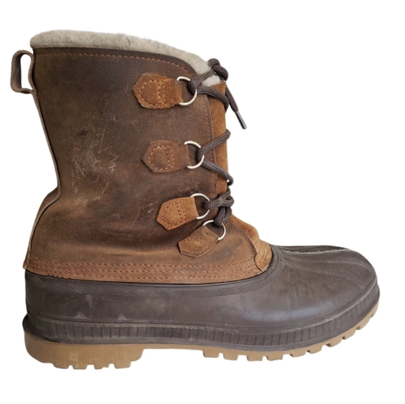 Sorel Vintage Brown Winter Snow Boots Men's Size 12. - Picture 1 of 16